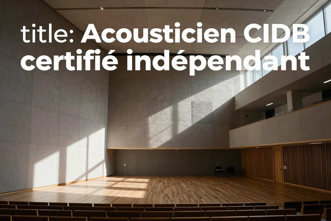 Acousticien CIDB certifié indépendant : guide pour bien choisir