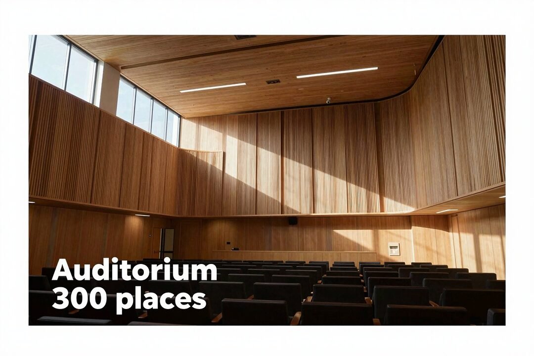 Auditorium 300 places : maîtriser les premières réflexions acoustiques