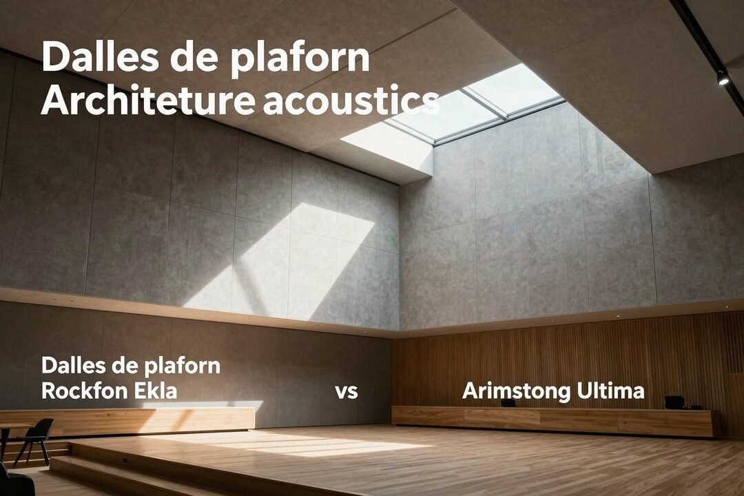 Dalles de plafond Rockfon Ekla vs Armstrong Ultima : le comparatif