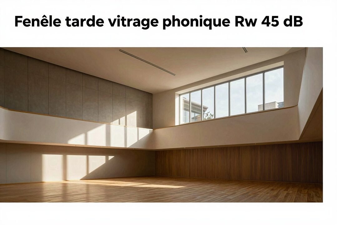 Fenêtre triple vitrage phonique Rw 45 dB : guide technique B2B
