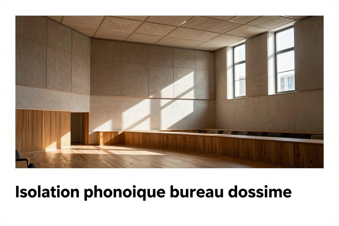Isolation phonique bureau domicile : guide antible pour le télétravail