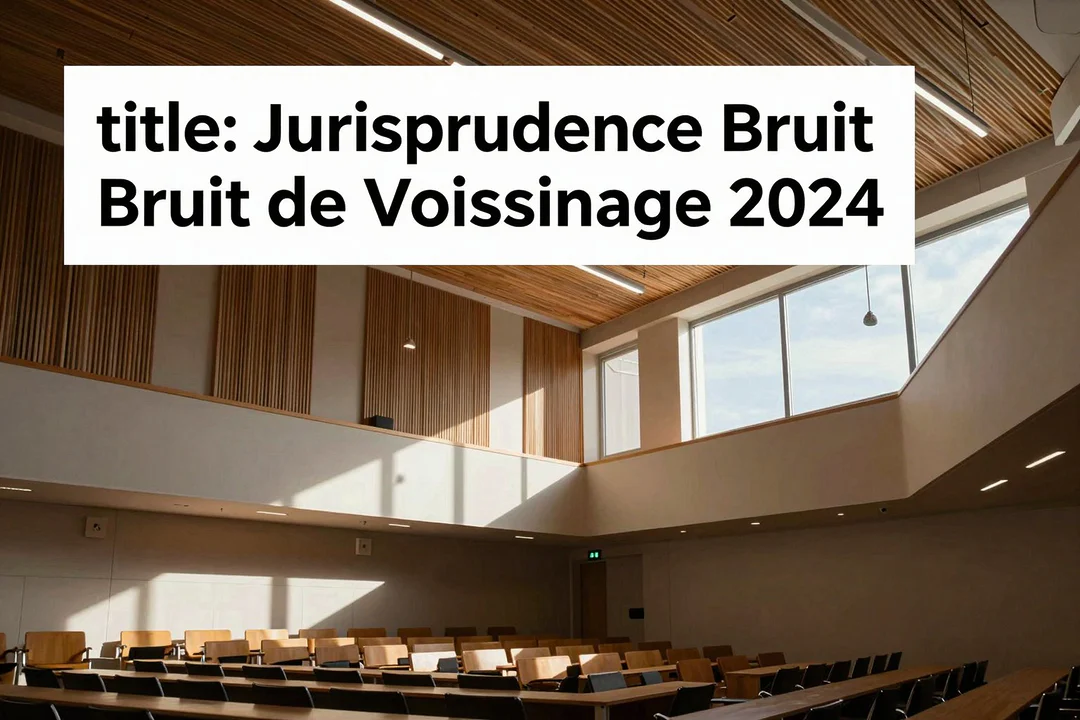 Jurisprudence Bruit de Voisinage 2024 : les arrêts clés