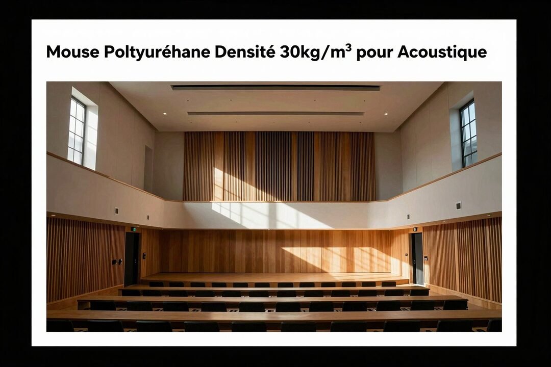 Mousse Polyuréthane Densité 30kg/m³ pour Studio Acoustique