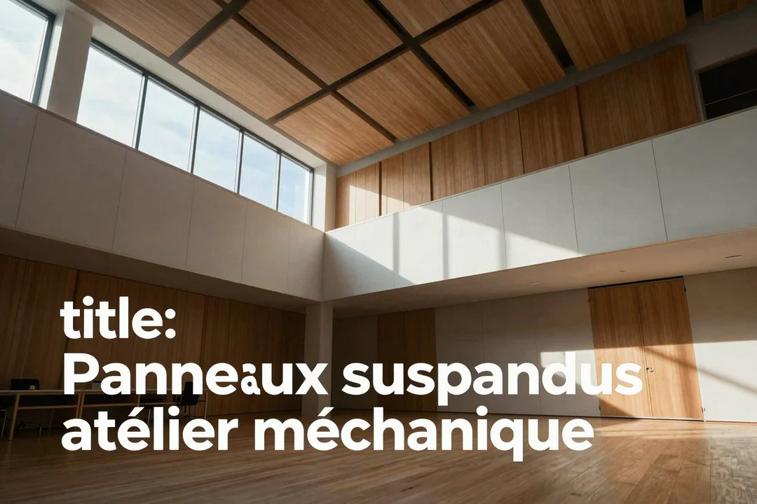 Panneaux suspendus atelier mécanique : solution acoustic absorbant
