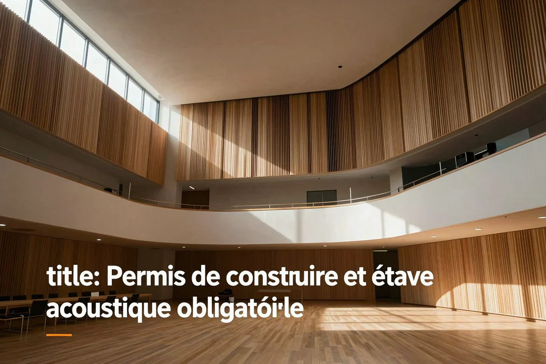 Permis de construire et étude acoustique obligatoire : le guide 2025