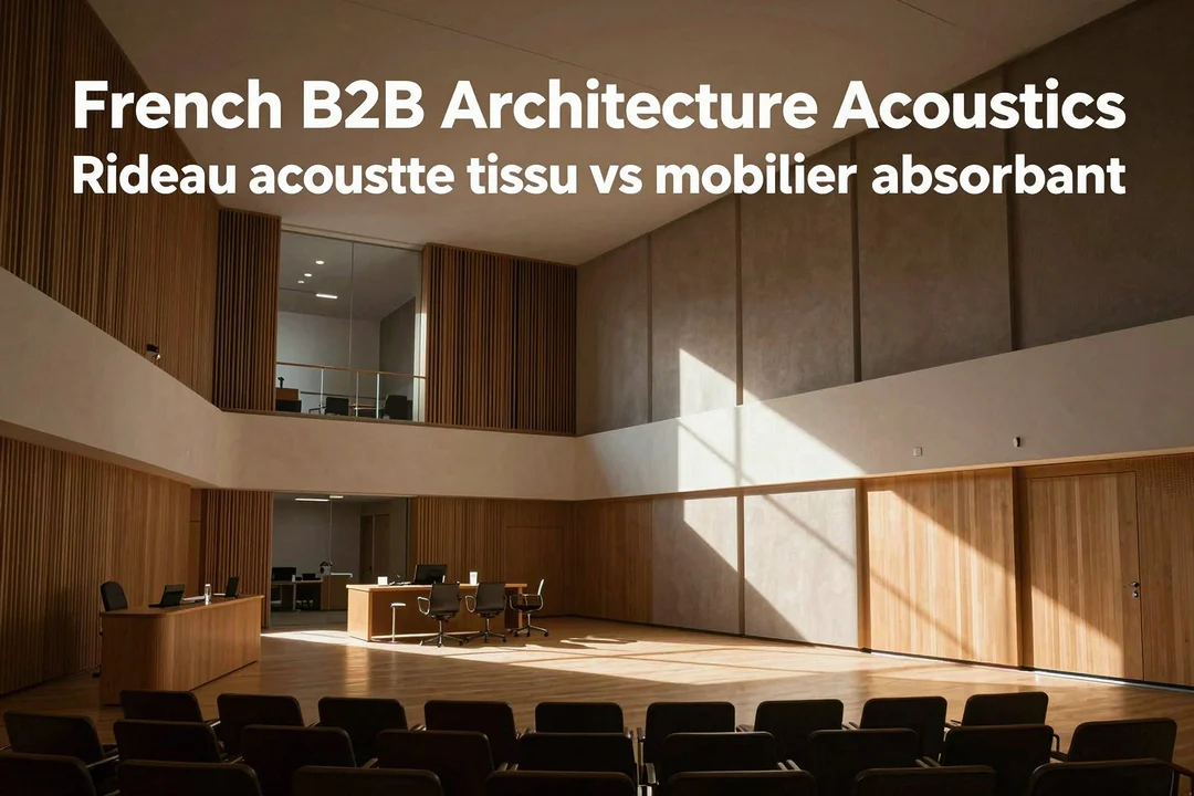 Rideau acoustique tissu vs mobilier absorbant : comparatif
