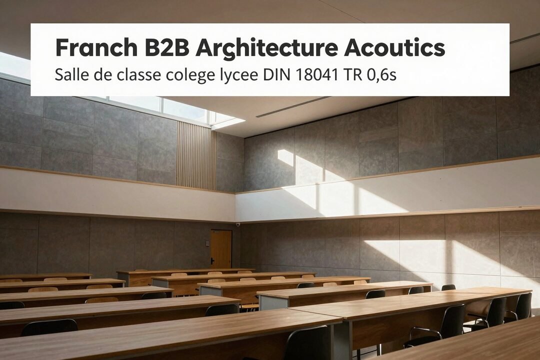 Salle de classe college lycee DIN 18041 TR 0,6s : guide complet