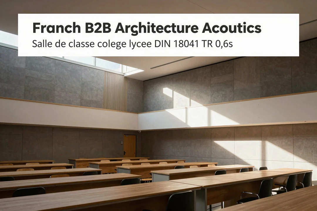 Salle de classe college lycee DIN 18041 TR 0,6s : guide complet