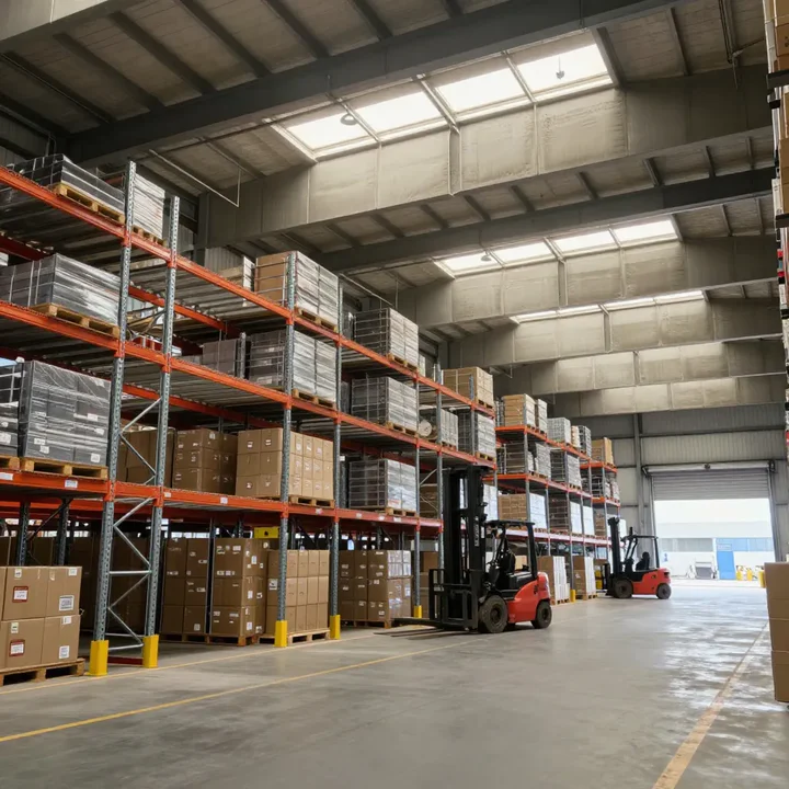 Plafond acoustique en entrepôt logistique : traiter la réverbération sans gêner les rayonnages