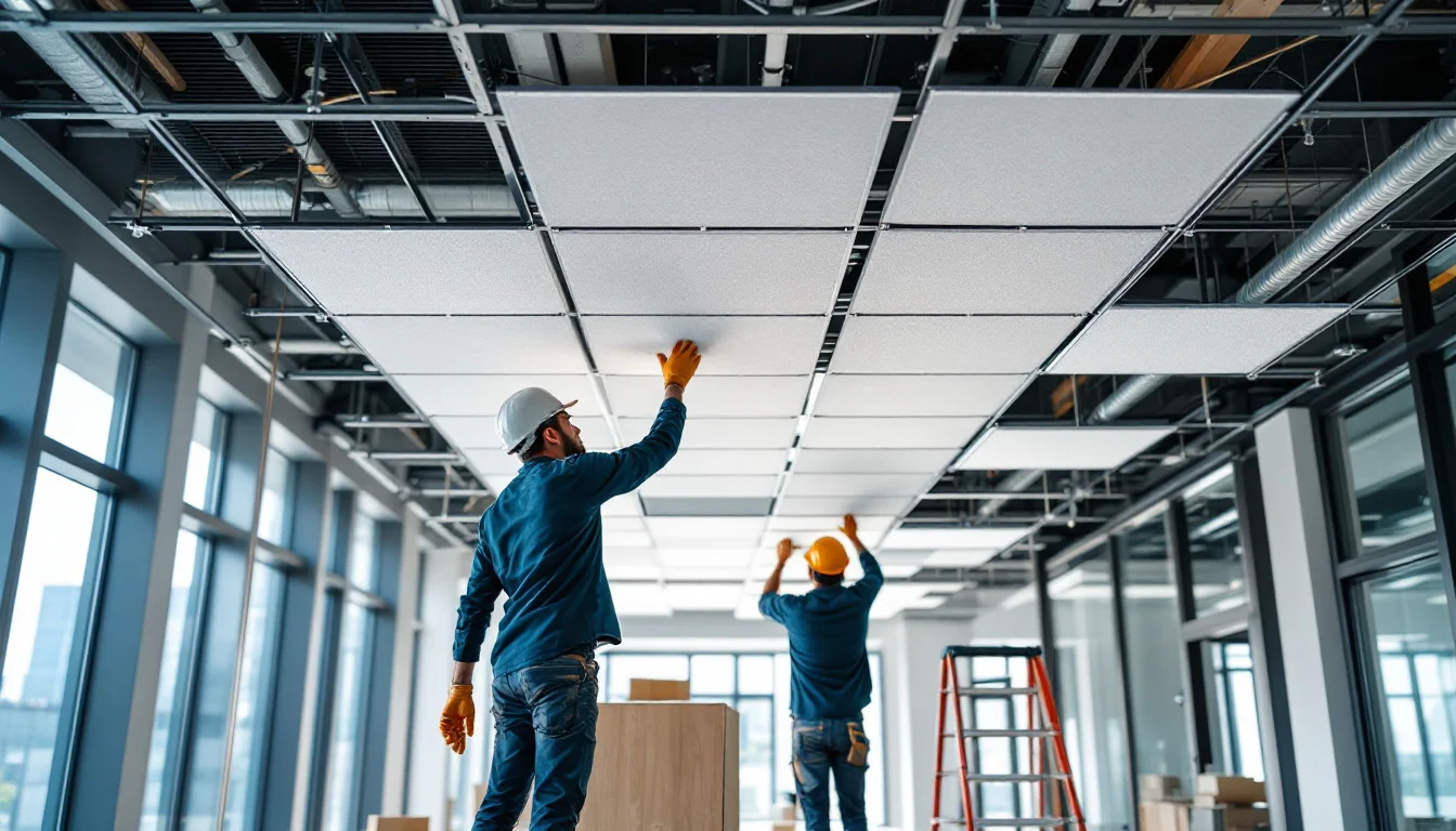 Faux plafond acoustique : BA13 ou dalle minérale — guide de choix technique