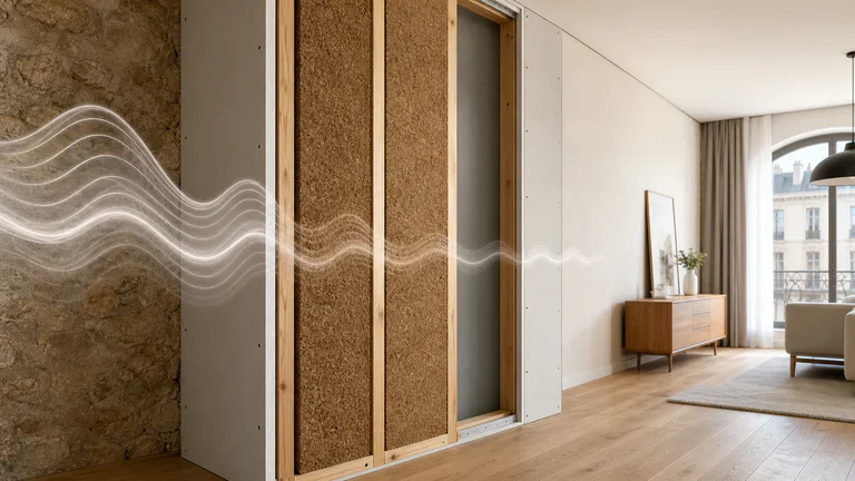 La fibre de bois est-elle un isolant phonique fiable dans tous les murs ?