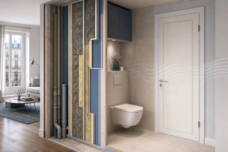 Insonoriser toilettes : la méthode pour cibler la vraie source du bruit