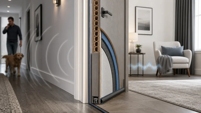 Insonoriser une porte creuse : joints, masse ou remplacement