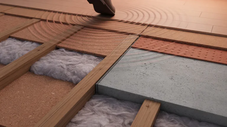 L&rsquo;isolant phonique plancher ne se choisit pas pareil selon le bruit à traiter